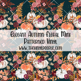 Elegant Autumn Floral Patterned Vinyl