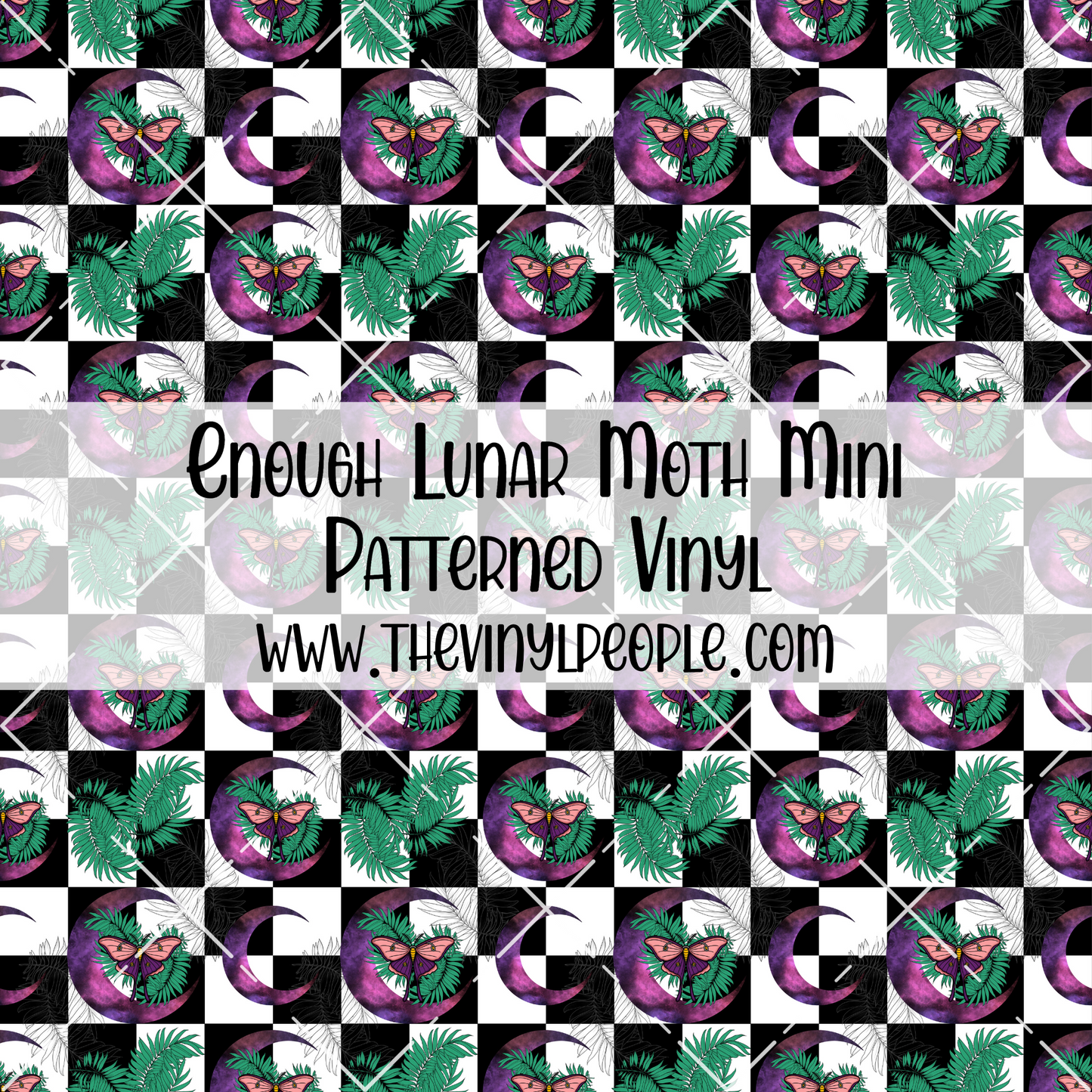 Enough Lunar Moth Patterned Vinyl