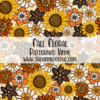 Fall Floral Patterned Vinyl