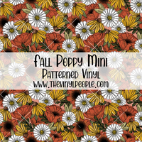 Fall Poppy Patterned Vinyl