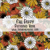 Fall Poppy Patterned Vinyl