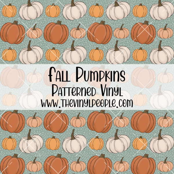 Fall Pumpkins Patterned Vinyl