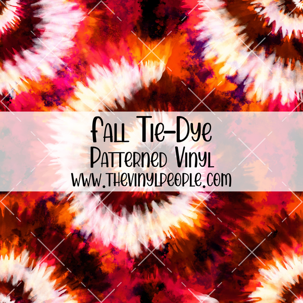Fall Tie-Dye Patterned Vinyl