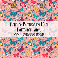 Field of Butterflies Patterned Vinyl