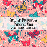 Field of Butterflies Patterned Vinyl