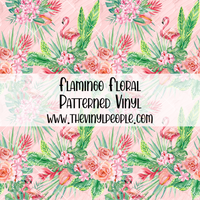 Flamingo Floral Patterned Vinyl