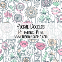 Floral Doodles Patterned Vinyl
