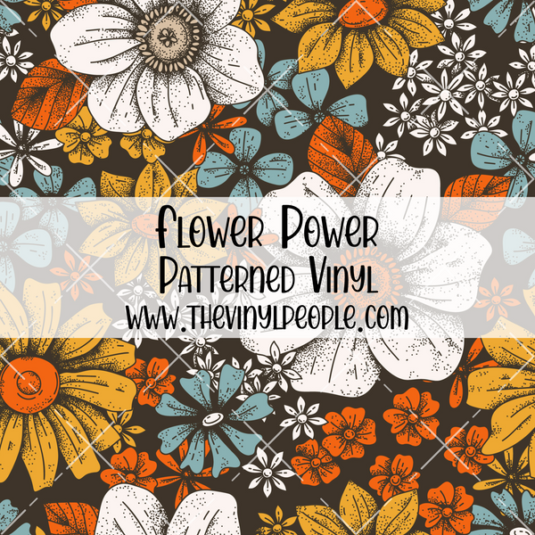 Flower Power Patterned Vinyl