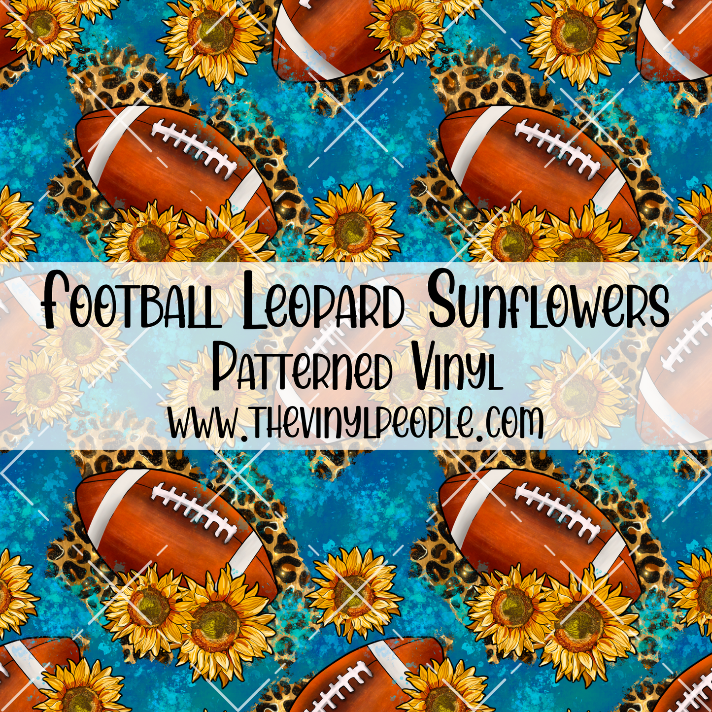 Football Leopard Sunflowers Patterned Vinyl