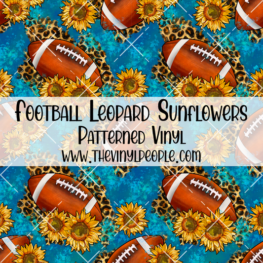 Football Leopard Sunflowers Patterned Vinyl