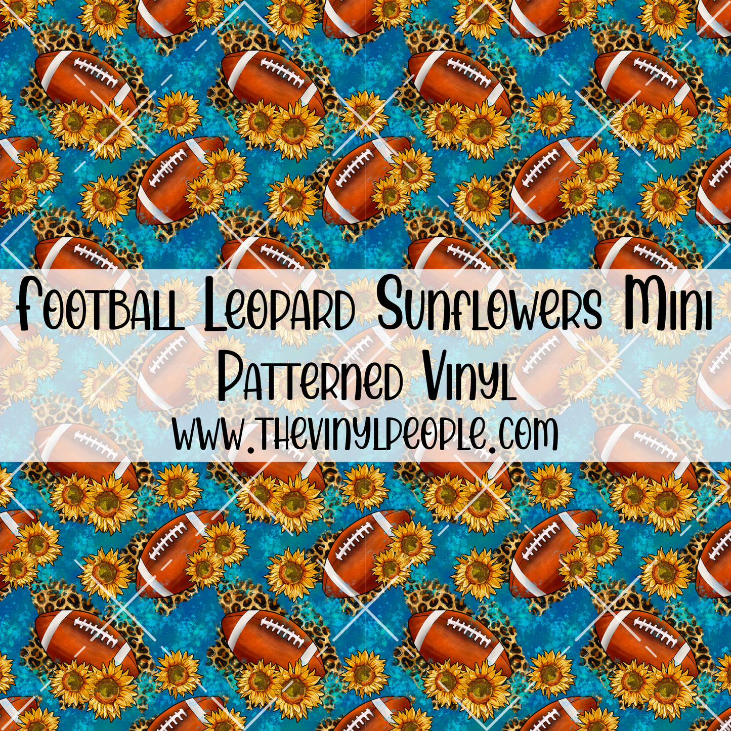 Football Leopard Sunflowers Patterned Vinyl