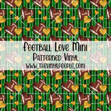 Football Love Patterned Vinyl