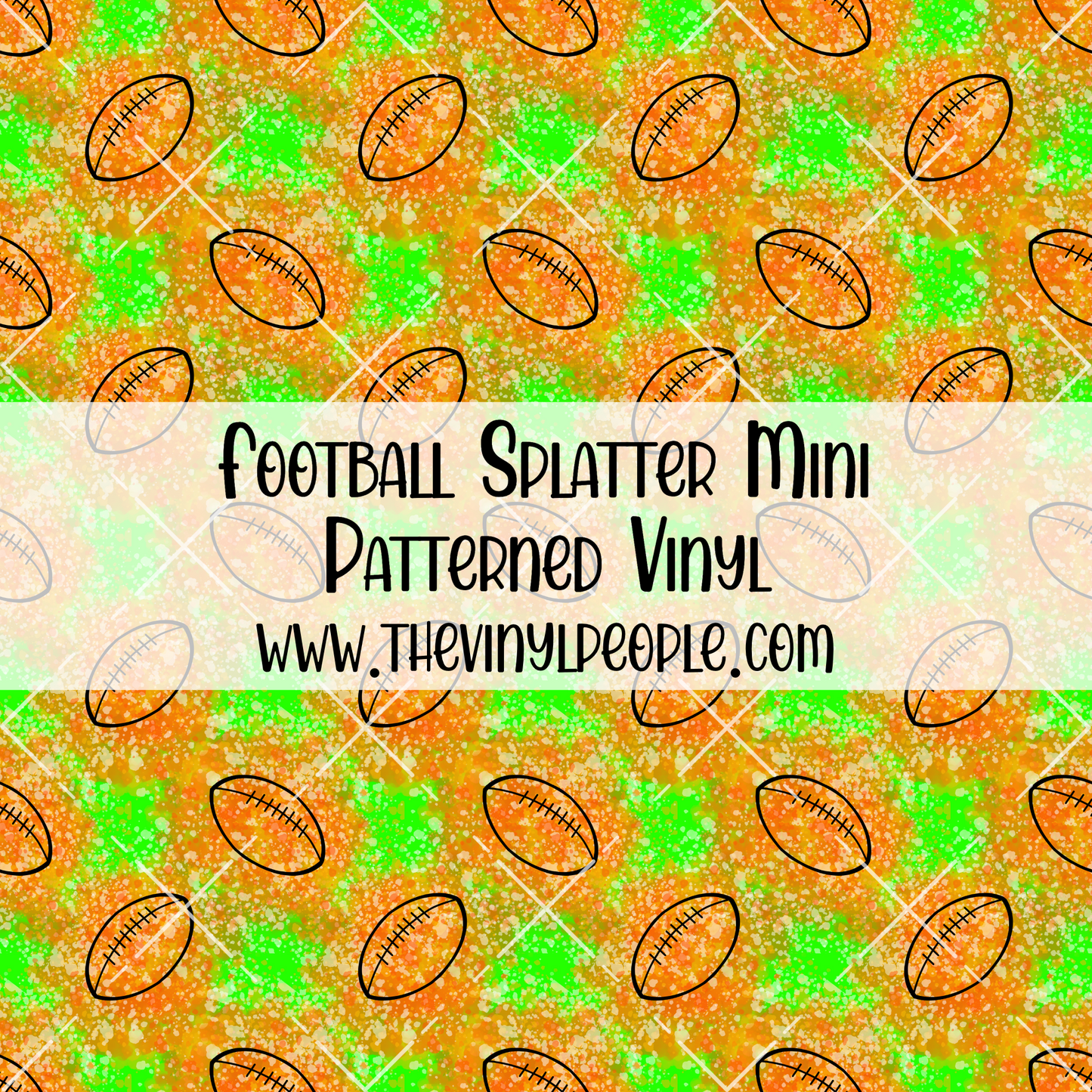 Football Splatter Color Pattern Football Splatter Patterned Vinyl – TheVinylPeople