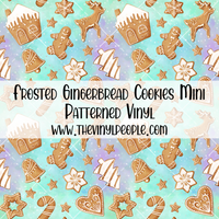 Frosted Gingerbread Cookies Patterned Vinyl