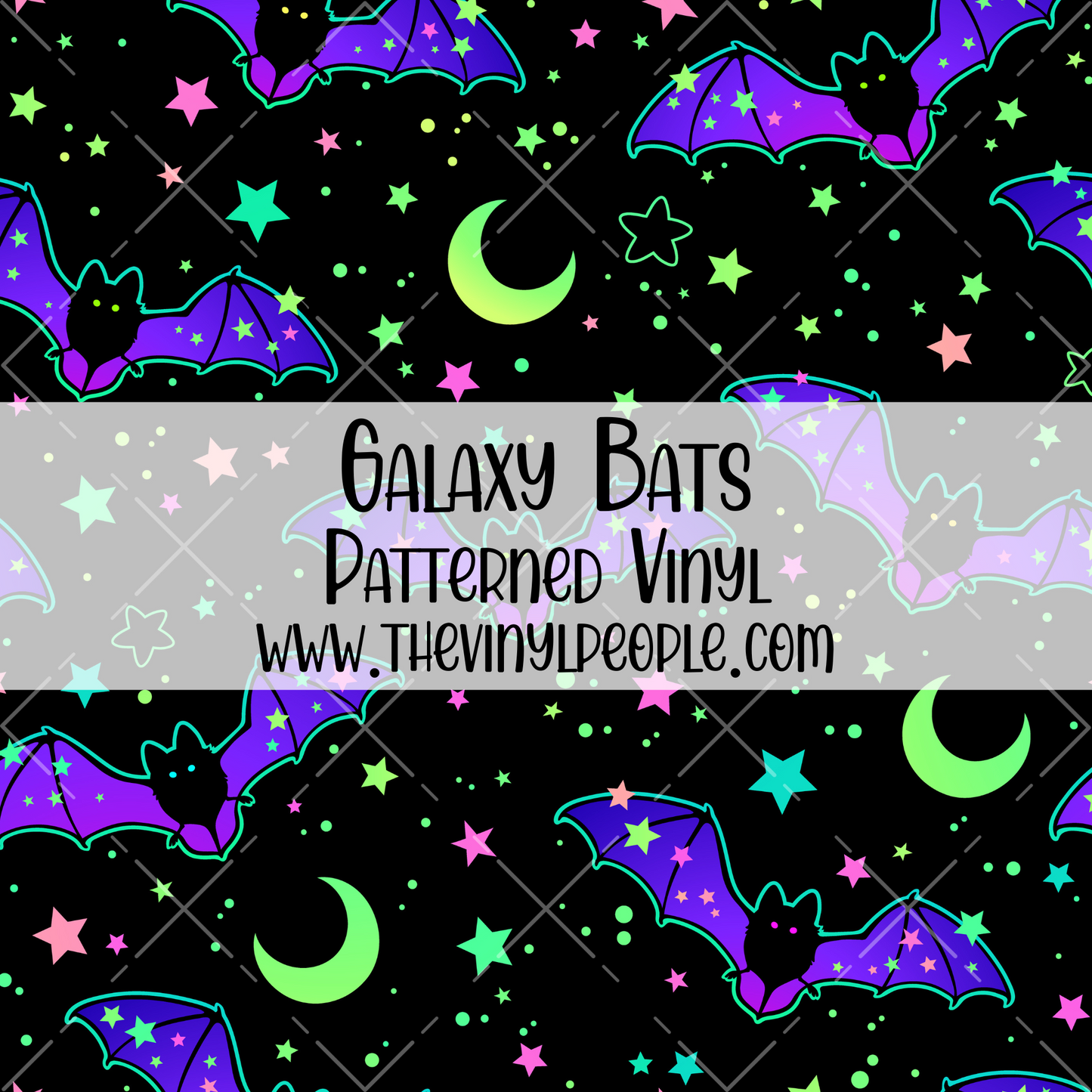 Galaxy Bats Patterned Vinyl