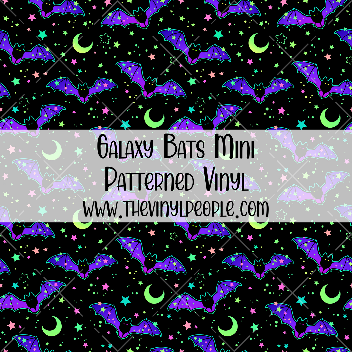 Galaxy Bats Patterned Vinyl