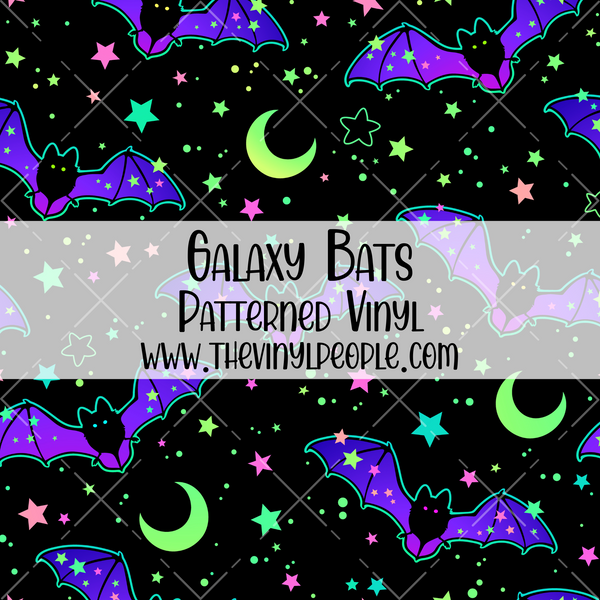 Galaxy Bats Patterned Vinyl