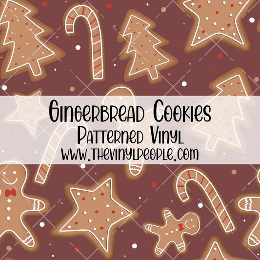 Gingerbread Cookies Patterned Vinyl