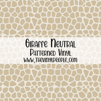 Giraffe Neutral Patterned Vinyl