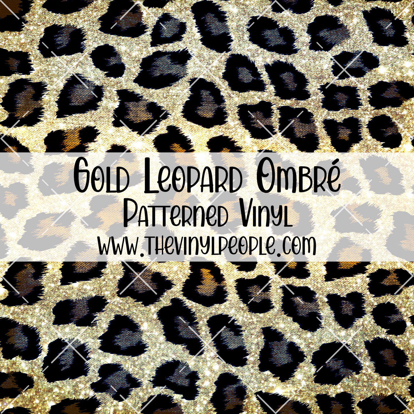 Gold Leopard Ombré Patterned Vinyl