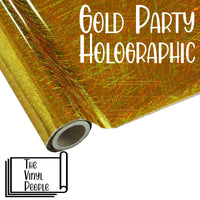 Gold Party Holographic Foil