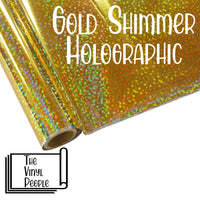 Gold Shimmer Holographic Foil