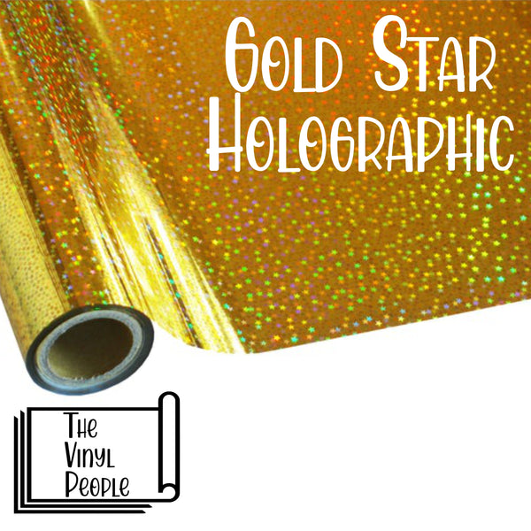 Gold Star Holographic Foil