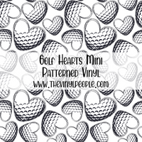 Golf Hearts Patterned Vinyl