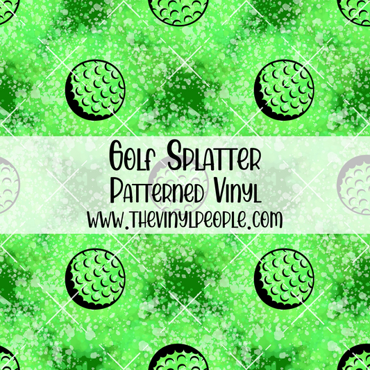Golf Splatter Patterned Vinyl