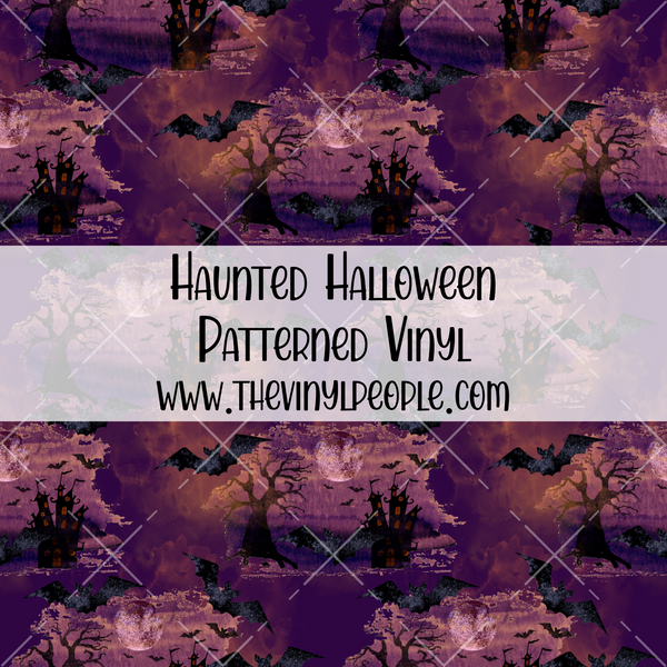 Haunted Halloween Patterned Vinyl