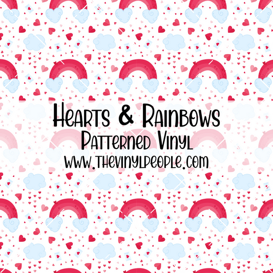 Hearts & Rainbows Patterned Vinyl