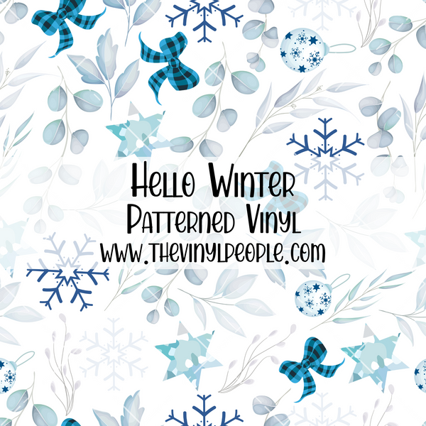 Hello Winter Patterned Vinyl