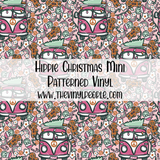 Hippie Christmas Patterned Vinyl
