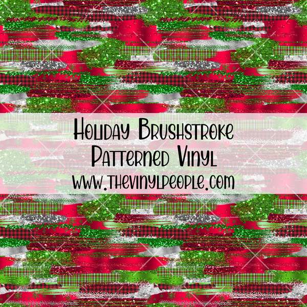 Holiday Brushstroke Patterned Vinyl