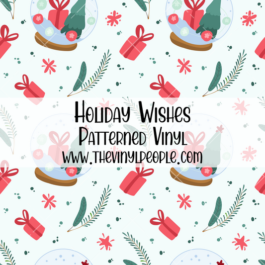 Holiday Wishes Patterned Vinyl