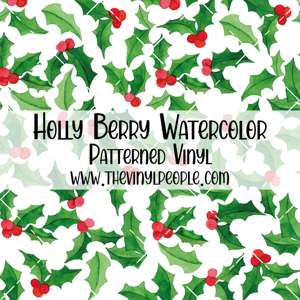 Holly Berry Patterned Vinyl