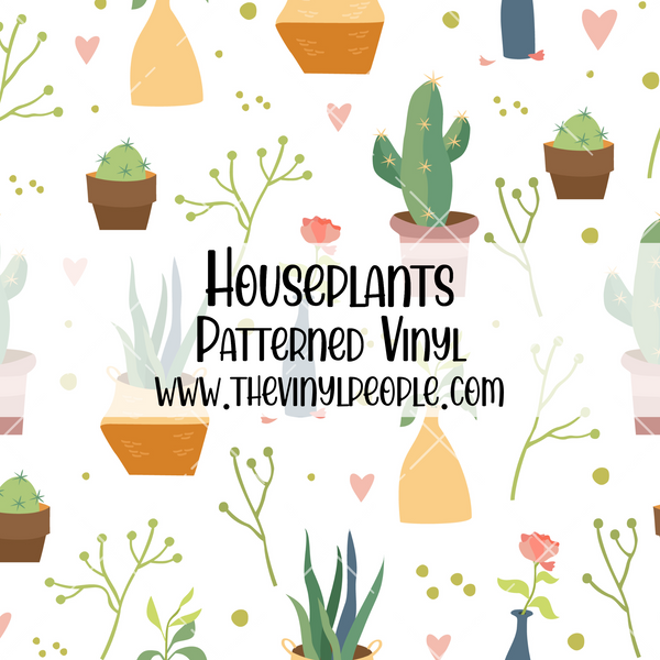 Houseplants Patterned Vinyl