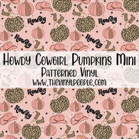 Howdy Cowgirl Pumpkins Patterned Vinyl