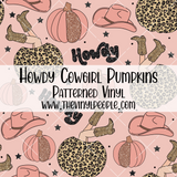 Howdy Cowgirl Pumpkins Patterned Vinyl