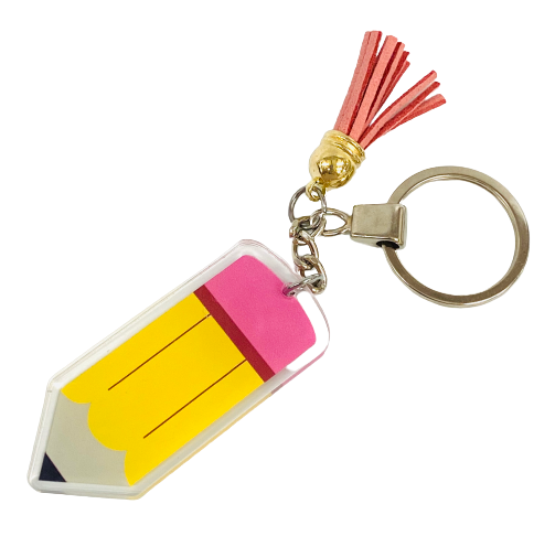 Acrylic Pencil Keychain