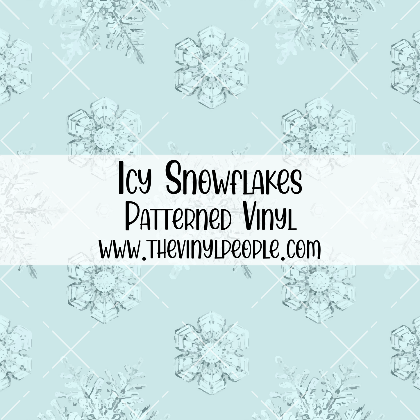 Icy Snowflakes Patterned Vinyl