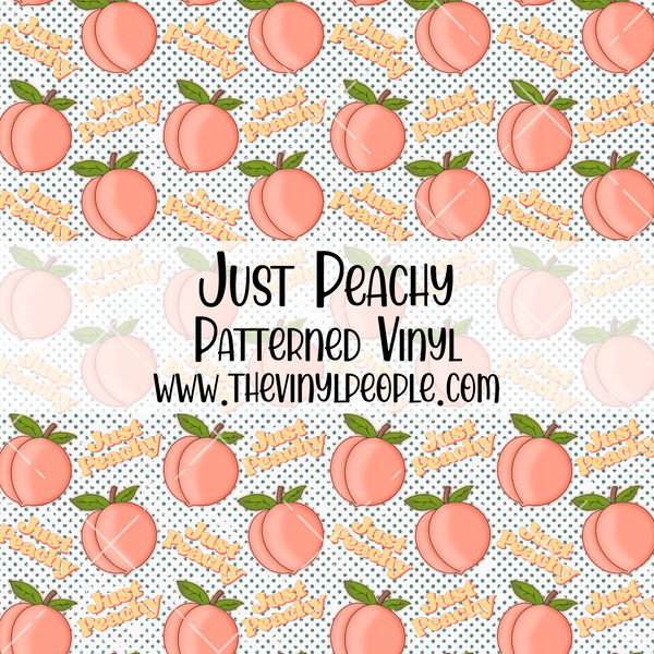 Just Peachy Patterned Vinyl