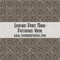 Leopard Print Patterned Vinyl