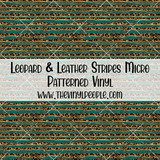 Leopard & Leather Stripes Patterned Vinyl