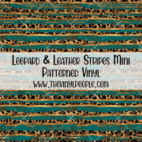 Leopard & Leather Stripes Patterned Vinyl