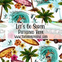 Let's Go Surfin' Patterned Vinyl