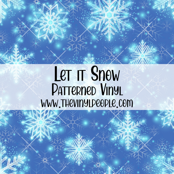 Let it Snow Patterned Vinyl