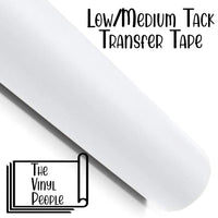 LOW/MEDIUM TACK Clear Matte Transfer Tape