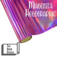 Magenta Holographic Foil