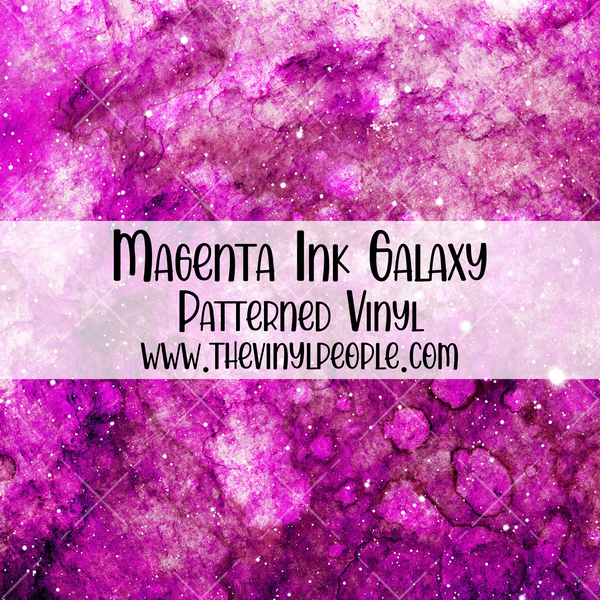 Magenta Ink Galaxy Patterned Vinyl
